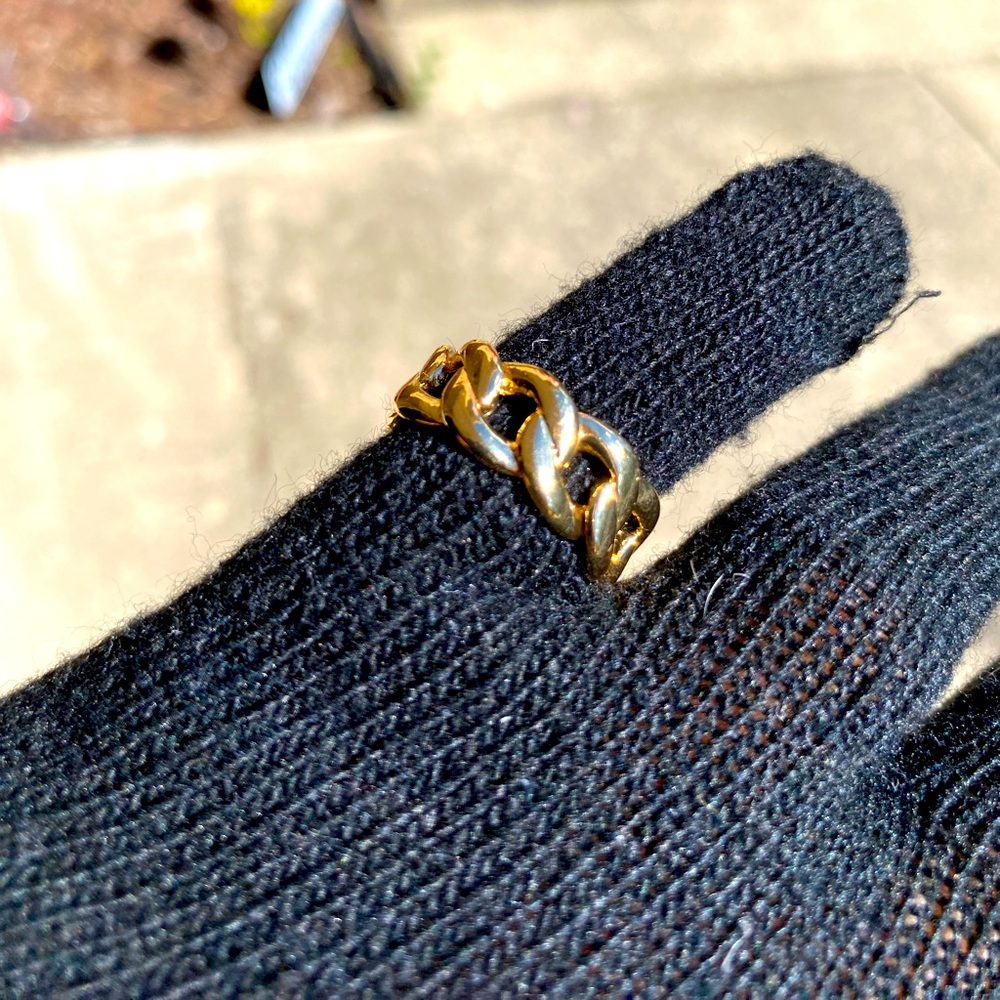Mens Cuban link ring